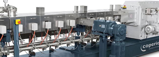 Coperion STS Doppelschneckenextruder für Erema Recyclinganlage Headerbild