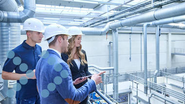 students at Coperion test lab